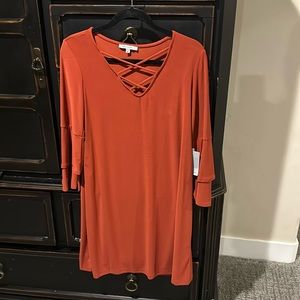 Nordstrom Tash + Sophie dress new with tags color rust color medium